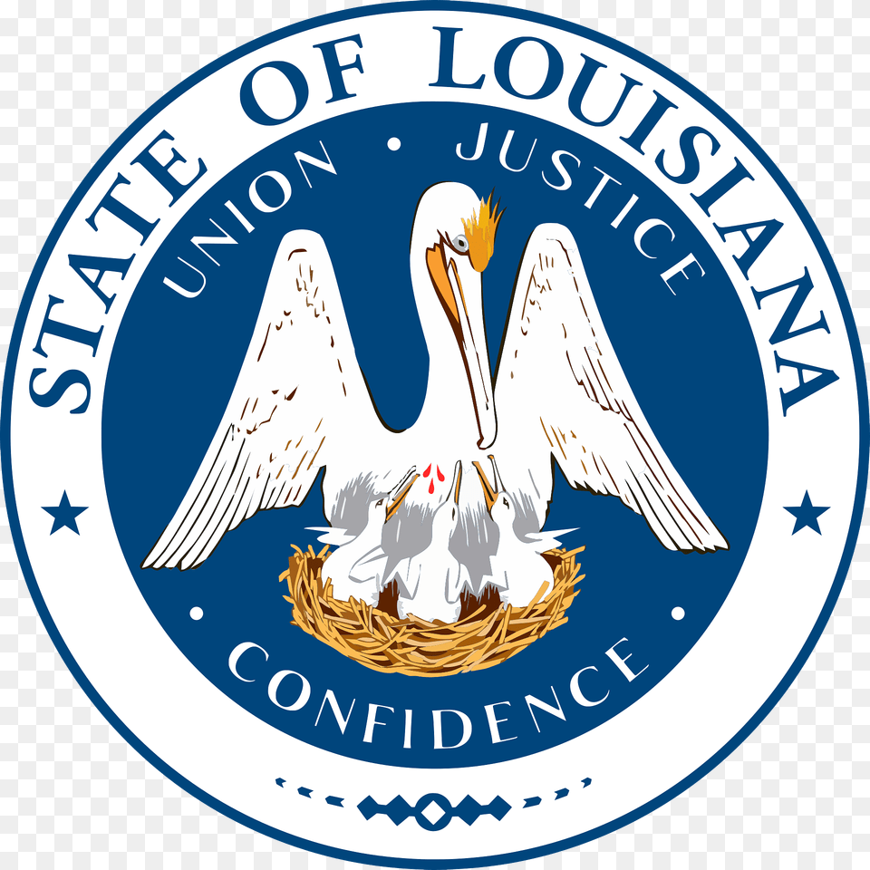 Seal Of Louisiana Clipart, Logo, Animal, Bird, Waterfowl Png