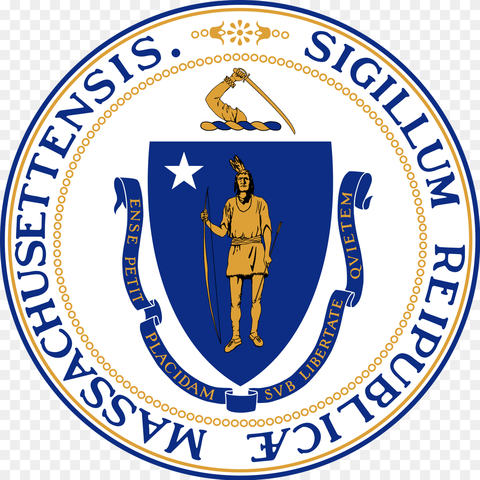 Seal Of Massachusetts, Logo, Emblem, Symbol, Adult Png