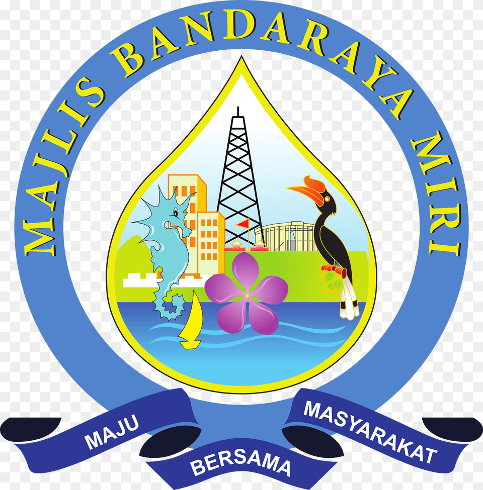 Seal Of Miri Clipart, Logo, Animal, Bird, Badge Png