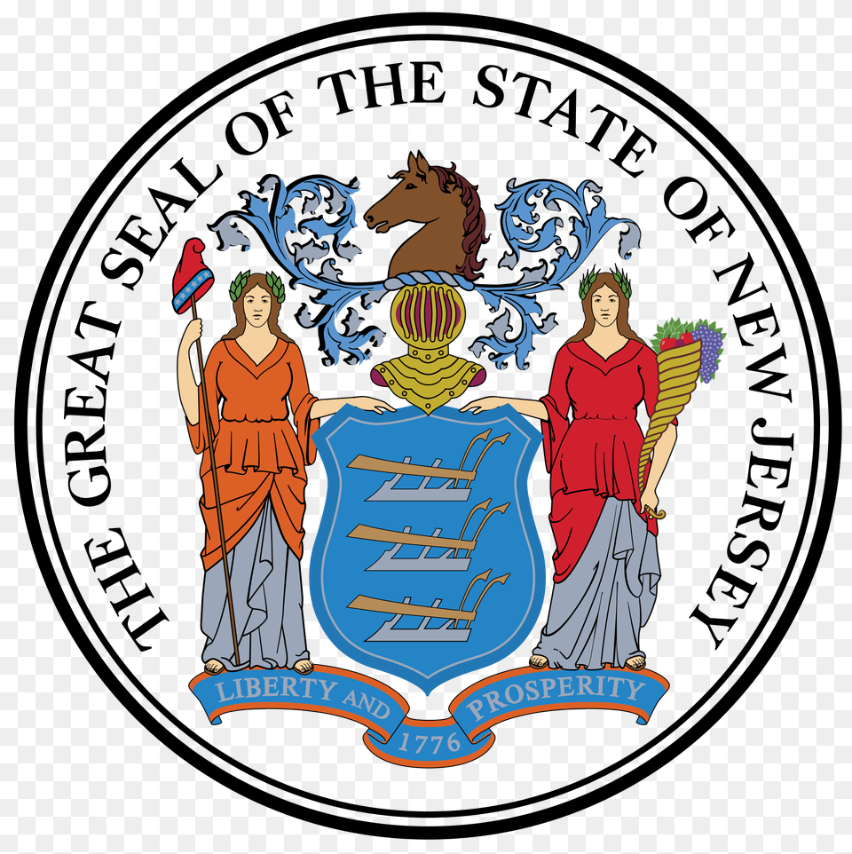 Seal Of New Jersey, Adult, Person, Woman, Female Free Png Download