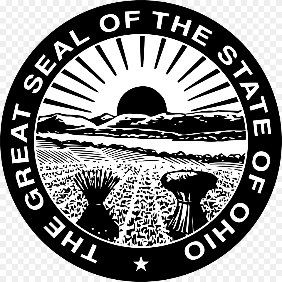 Seal Of Ohio Official Clipart, Logo, Emblem, Symbol, Badge Free Transparent Png