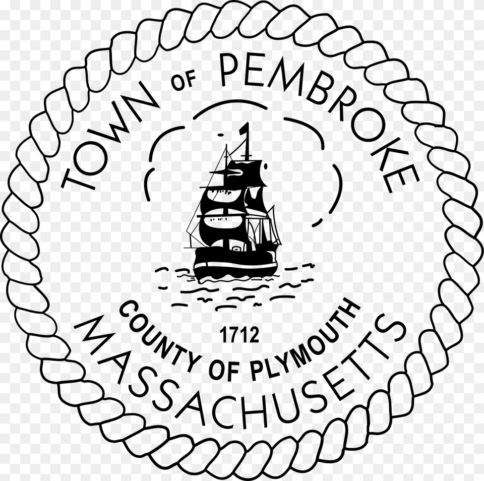 Seal Of Pembroke Massachusetts Clipart, Boat, Transportation, Vehicle, Logo Free Png