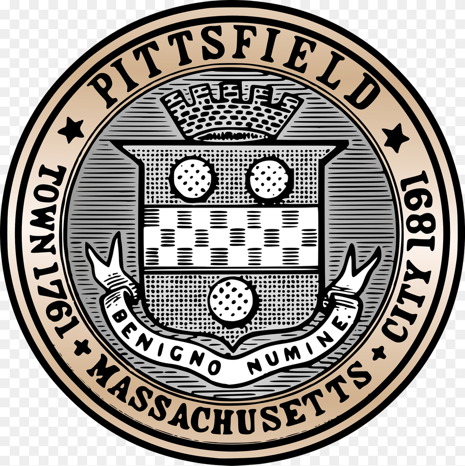 Seal Of Pittsfield Massachusetts Clipart, Badge, Logo, Symbol, Emblem Free Png