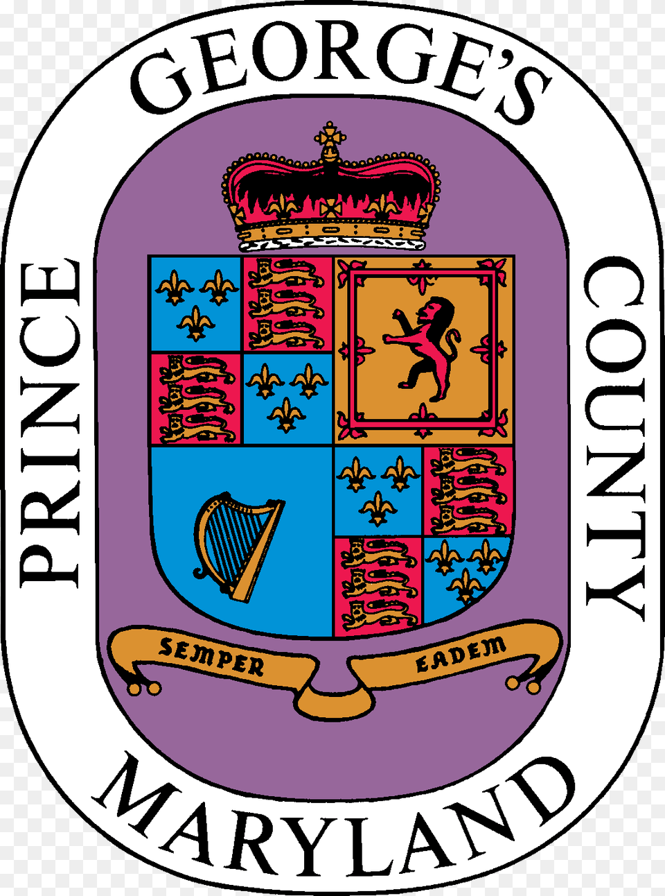 Seal Of Prince Georges County Maryland, Baby, Person, Logo, Emblem Free Transparent Png