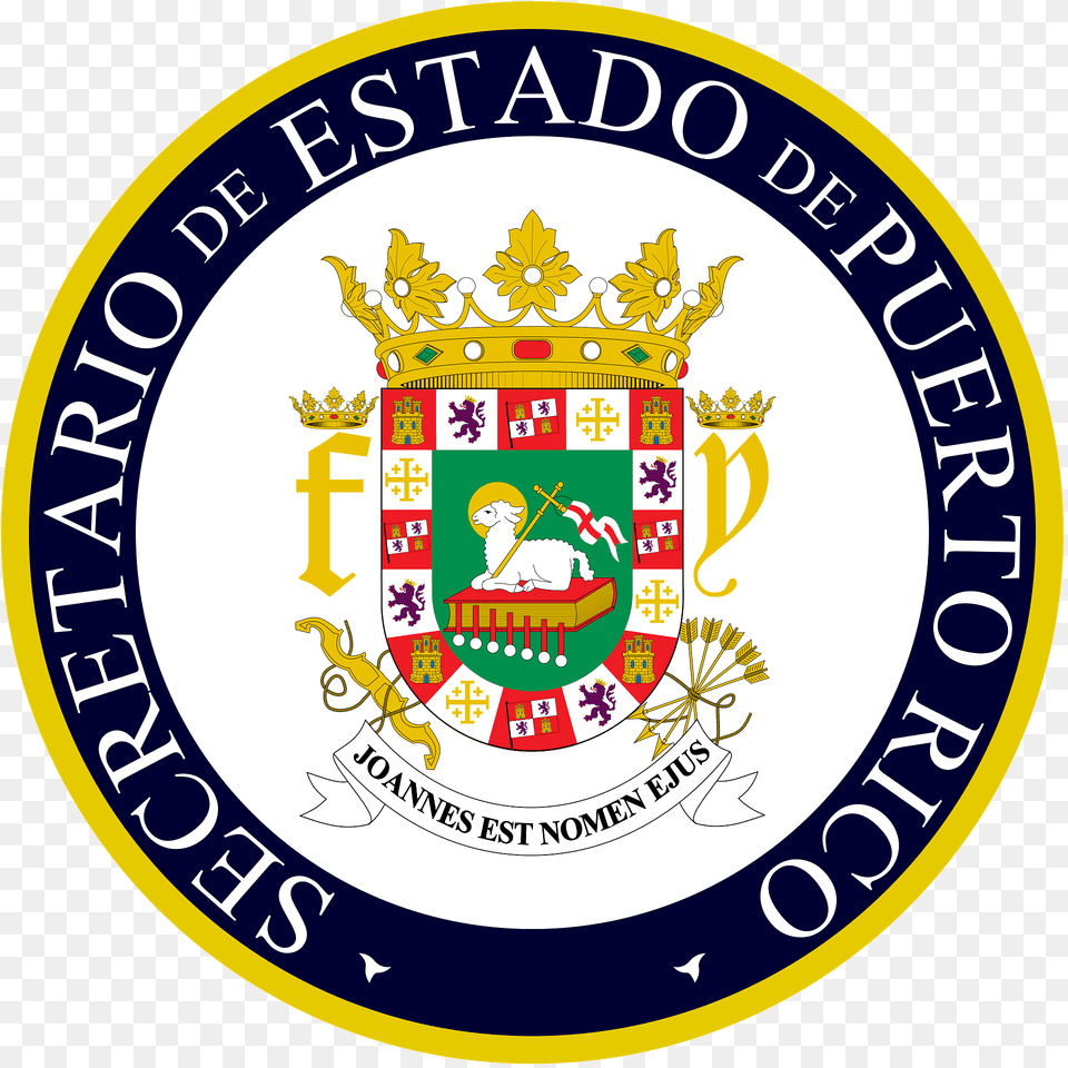 Seal Of Puerto Rico Secretary Of State Clipart, Emblem, Symbol, Logo, Badge Free Png Download