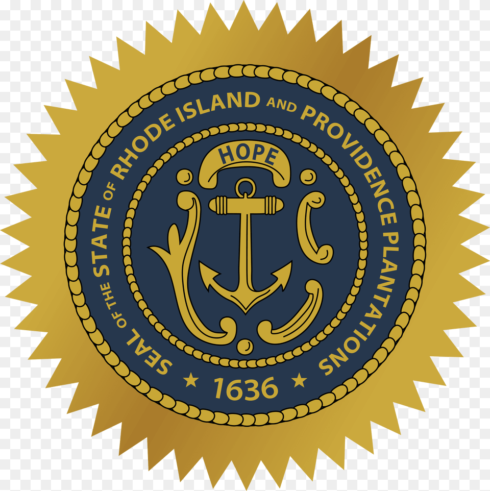 Seal Of Rhode Island Rhode Island Colony Seal, Badge, Emblem, Logo, Symbol Png Image