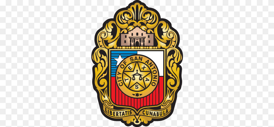 Seal Of San Antonio Texas Seal Of San Antonio Texas, Badge, Logo, Symbol, Emblem Free Png