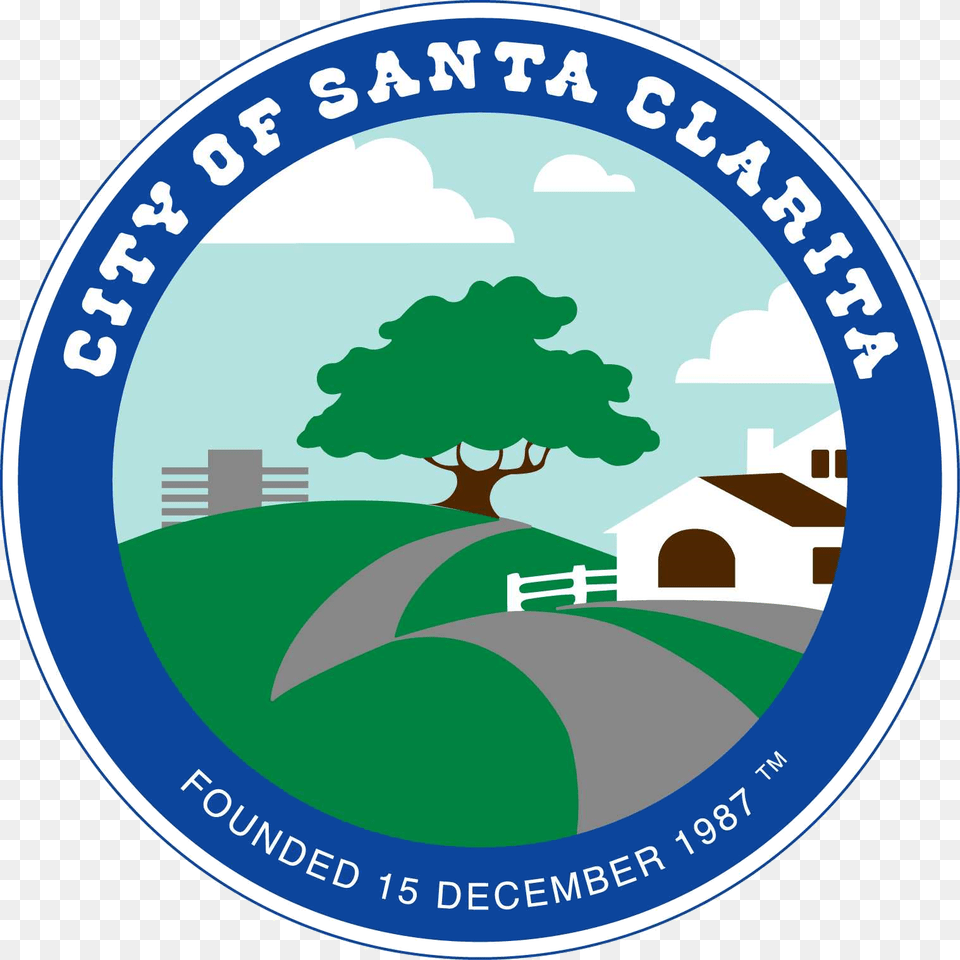 Seal Of Santa Clarita California City Of Santa Clarita Logo, Plant, Tree, Animal, Bear Png