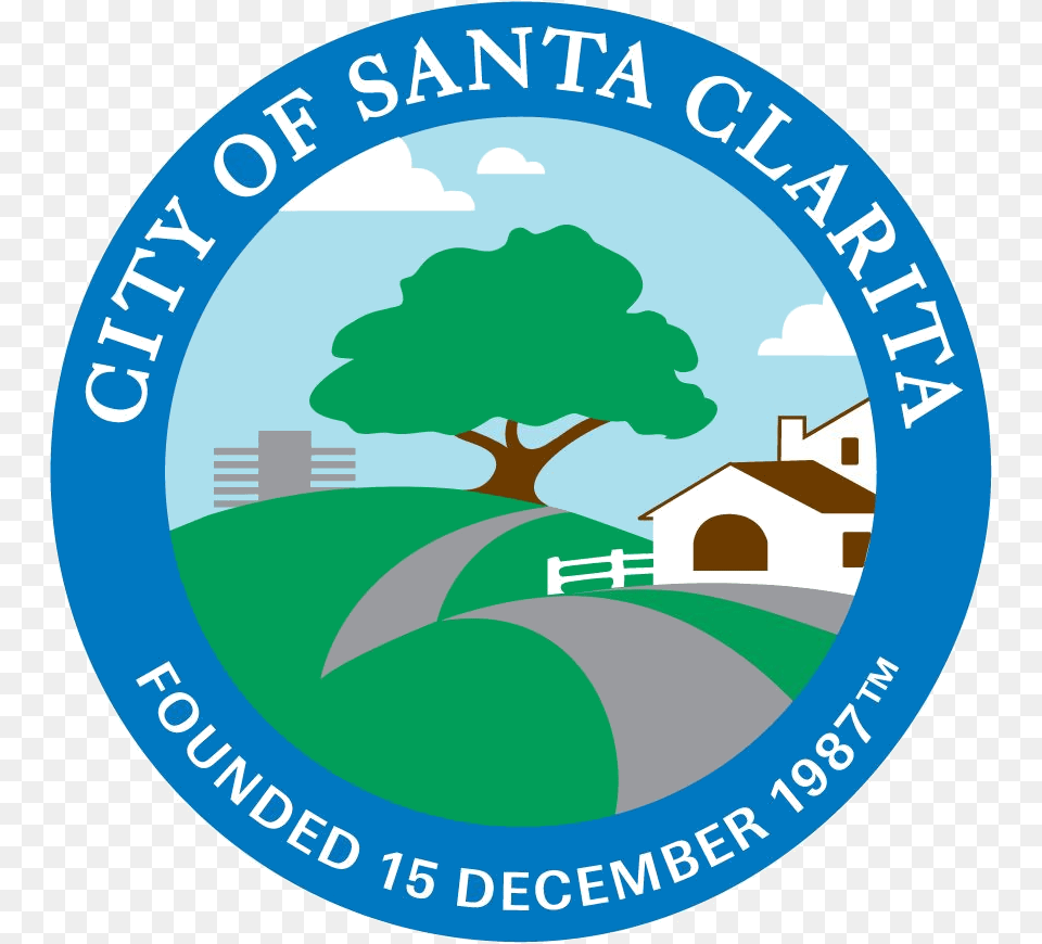 Seal Of Santa Clarita California Santa Clarita, Logo, Badge, Symbol, Neighborhood Free Png Download