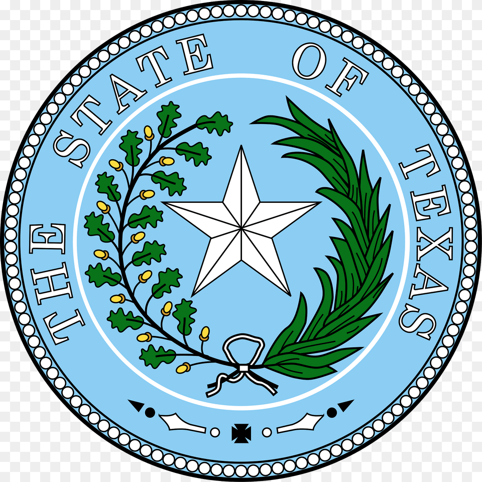 Seal Of Texas Unstandardized Clipart, Symbol, Emblem Free Transparent Png