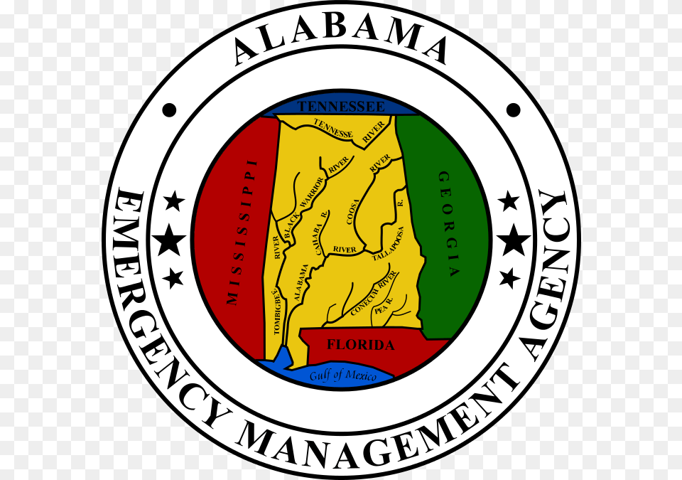 Seal Of The Alabama Emergency Management Agency Alabama Department Of Transportation, Emblem, Logo, Symbol Free Png