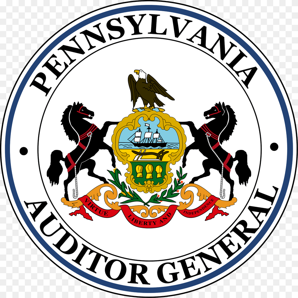 Seal Of The Auditor General Of Pennsylvania Clipart, Symbol, Logo, Emblem, Canine Free Png