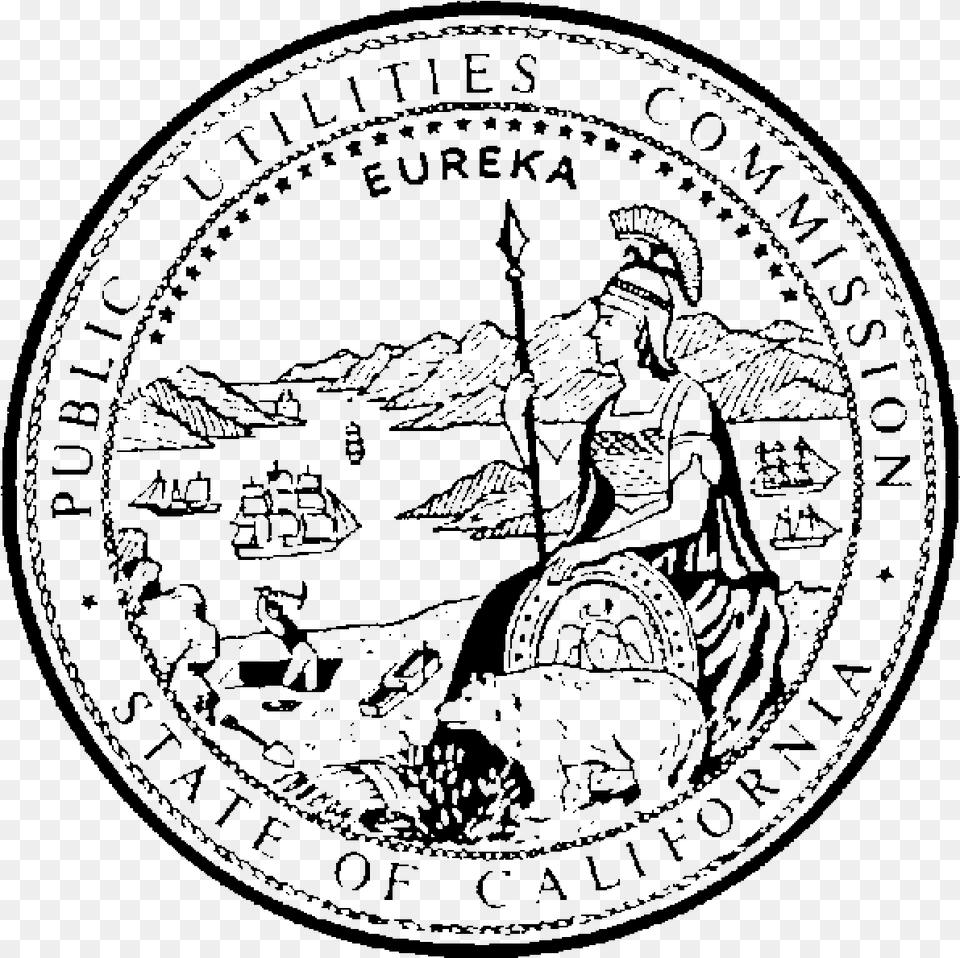 Seal Of The California Public Utilities Commission, Gray Png