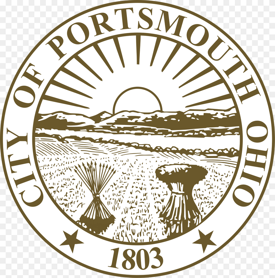 Seal Of The City Of Portsmouth State Of Ohio Seal, Logo, Disk, Emblem, Symbol Free Transparent Png