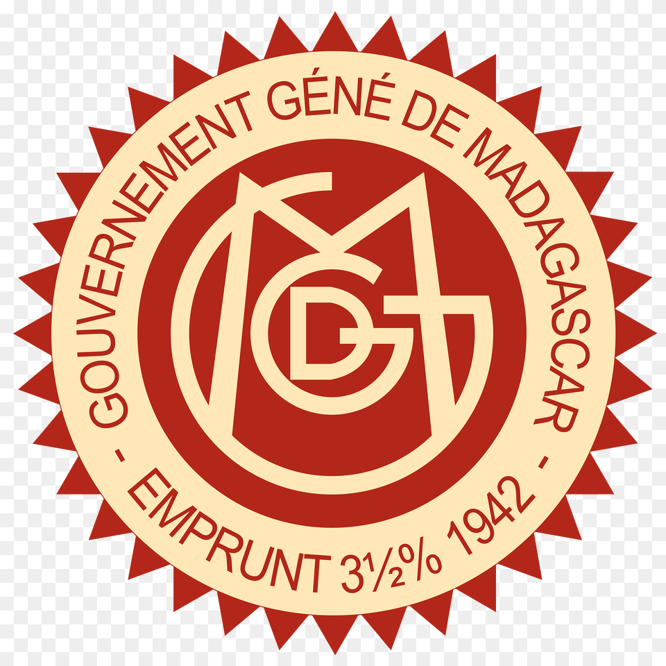 Seal Of The Government General Of Madagascar 1942 Clipart, Logo, Dynamite, Weapon Png Image