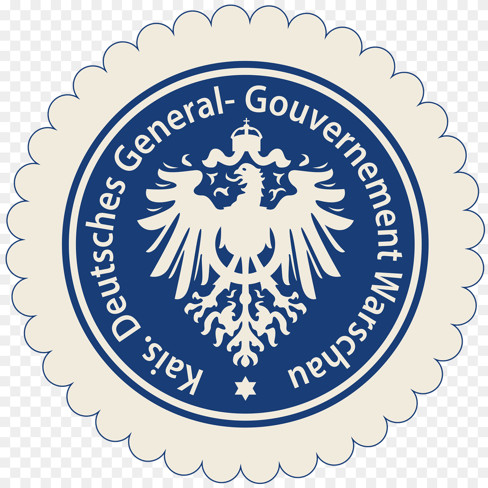 Seal Of The Government General Of Warsaw Clipart, Logo, Emblem, Symbol Free Transparent Png