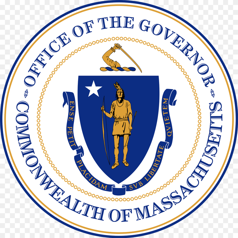 Seal Of The Governor Of Massachusetts Clipart, Emblem, Logo, Symbol, Adult Free Png Download