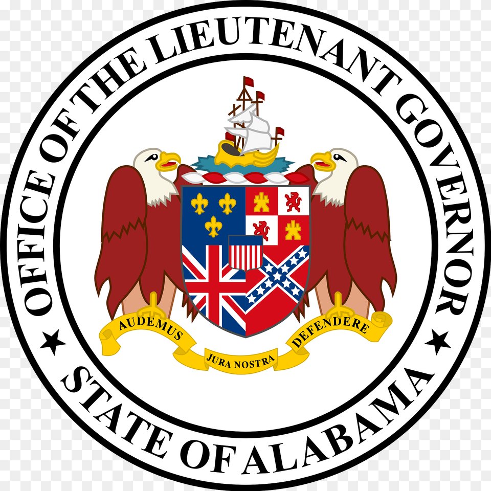 Seal Of The Lieutenant Governor Of Alabama Clipart, Emblem, Symbol, Logo, Badge Png