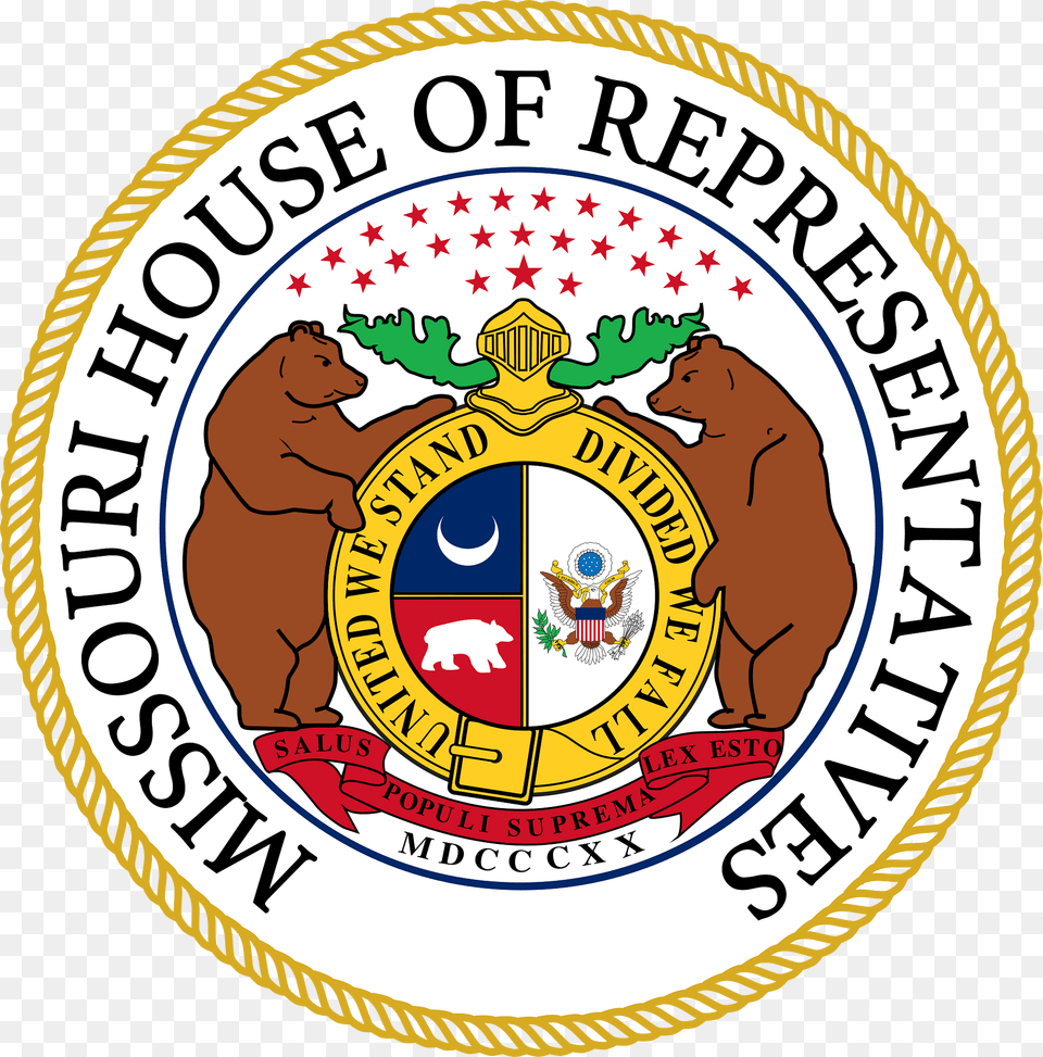 Seal Of The Missouri House Of Representatives Clipart, Badge, Logo, Symbol, Emblem Free Png Download
