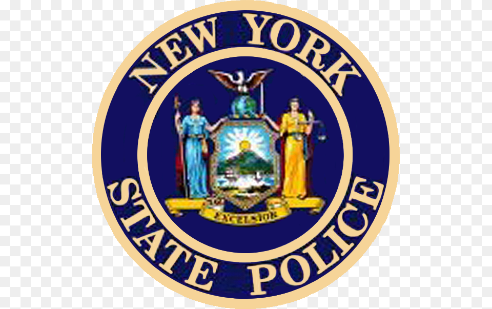 Seal Of The New York State Police Emblem, Logo, Adult, Symbol, Person Png