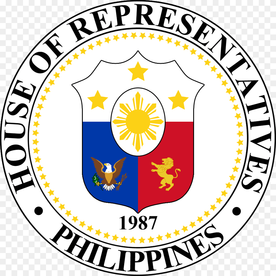 Seal Of The Philippine House Of Representatives Pre, Emblem, Logo, Symbol Free Transparent Png