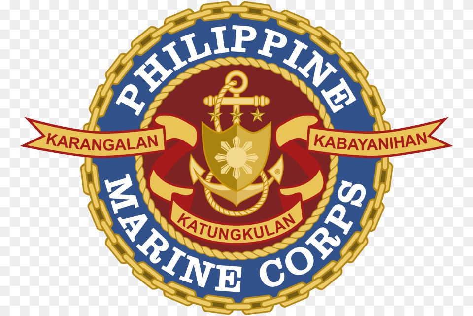 Seal Of The Philippine Marine Corps Philippine Marine Corps Logo, Badge, Emblem, Symbol, Dynamite Png Image