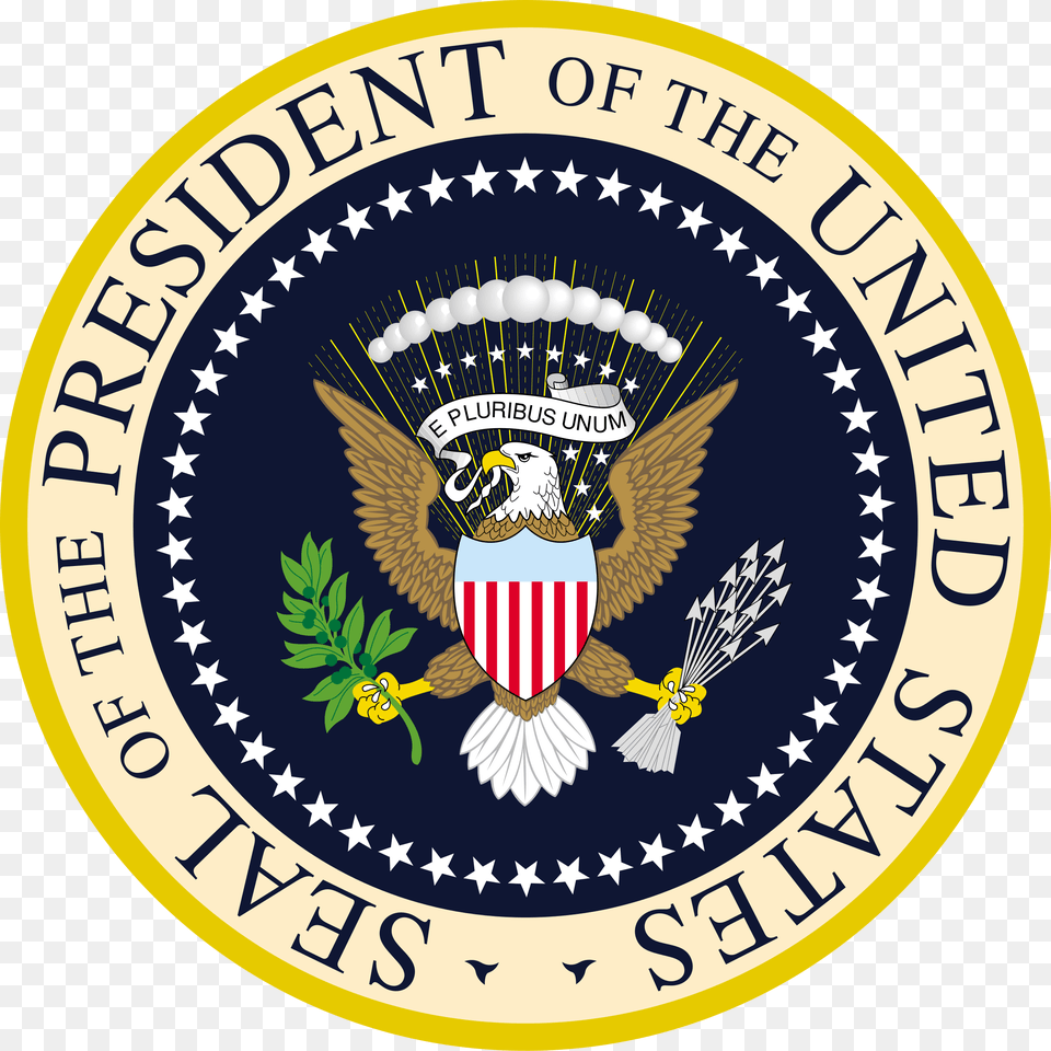 Seal Of The President Of The United States, Badge, Emblem, Logo, Symbol Free Png Download