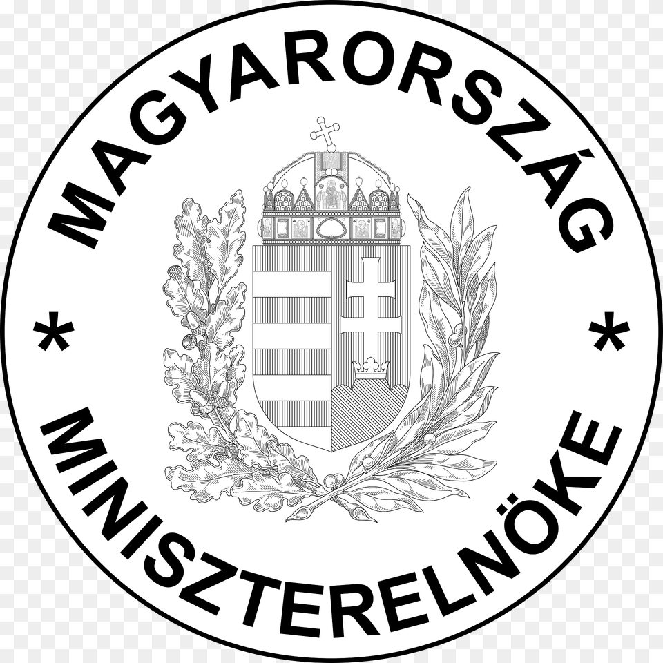 Seal Of The Prime Minister Of Hungary Clipart, Logo, Emblem, Symbol Png Image
