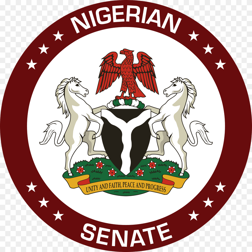 Seal Of The Senate Of Nigeria Clipart, Symbol, Logo, Emblem, Animal Free Transparent Png