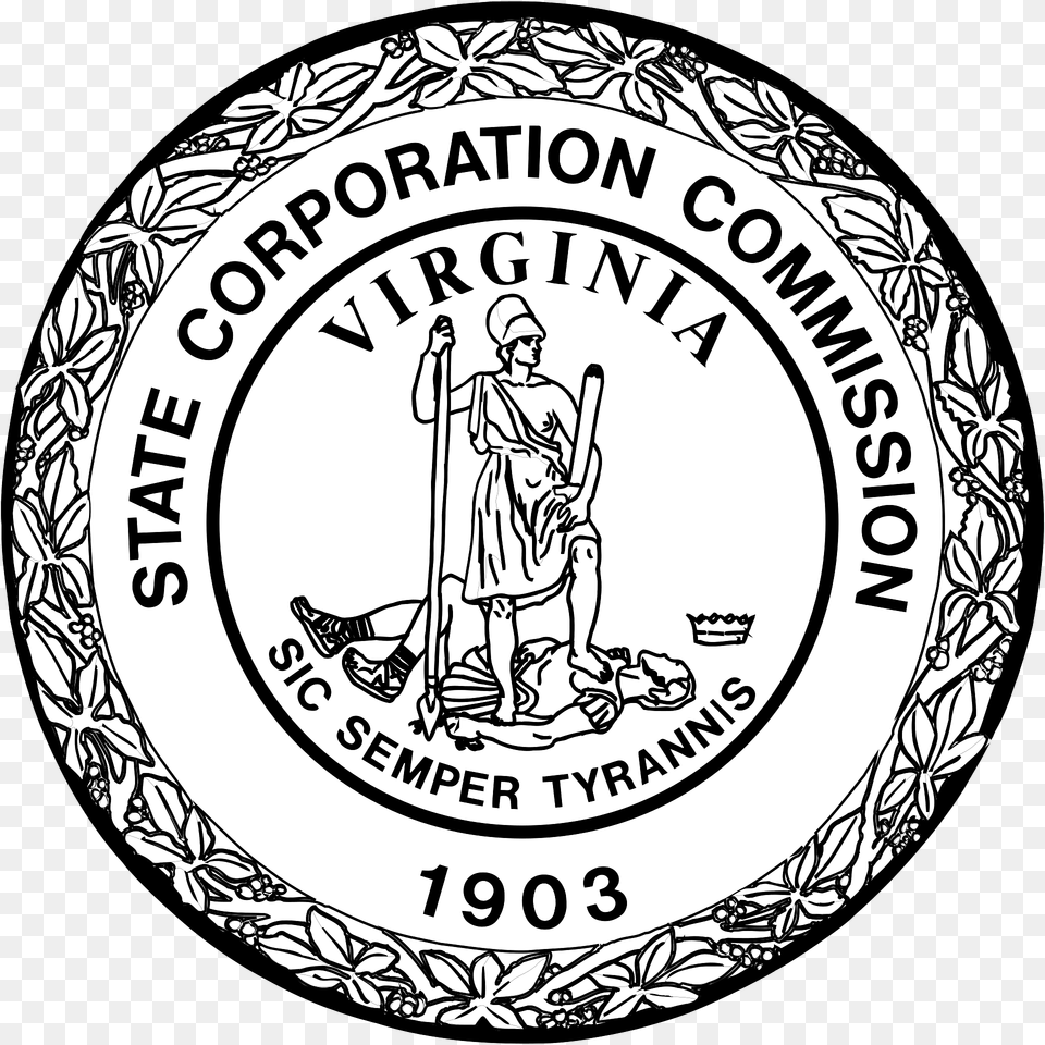 Seal Of The State Corporation Commission Of Virginia Clipart, Emblem, Logo, Symbol, Badge Png Image