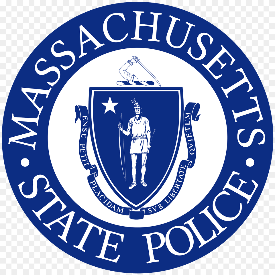 Seal Of The State Police Of Massachusetts Clipart, Logo, Boy, Shoe, Person Png