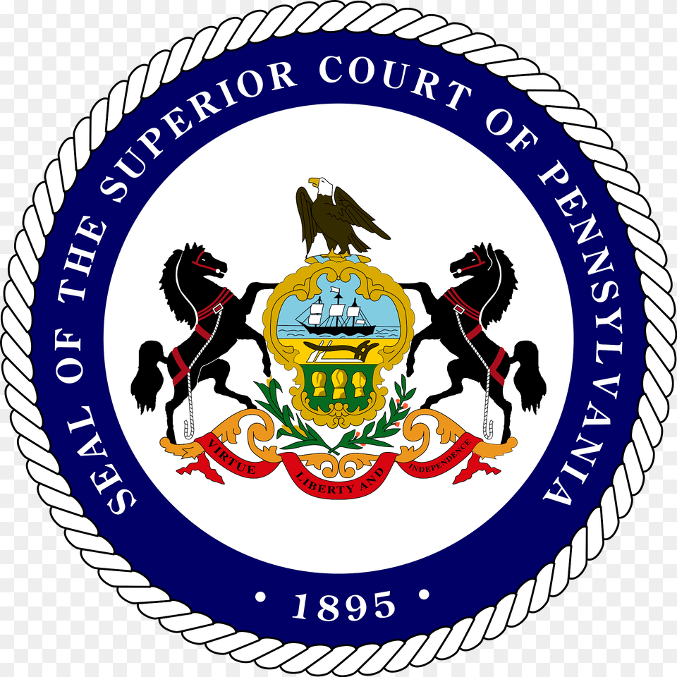 Seal Of The Superior Court Of Pennsylvania Clipart, Symbol, Logo, Emblem, Badge Png Image