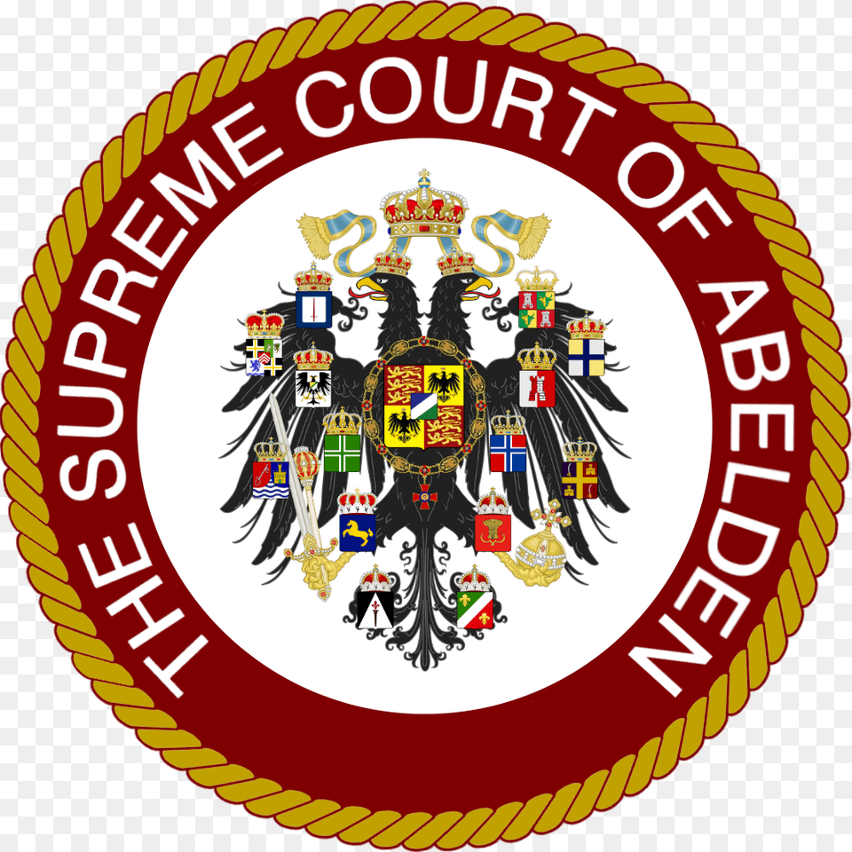 Seal Of The Supreme Court Of Abelden Emblem, Symbol, Logo, Badge, Wedding Free Png