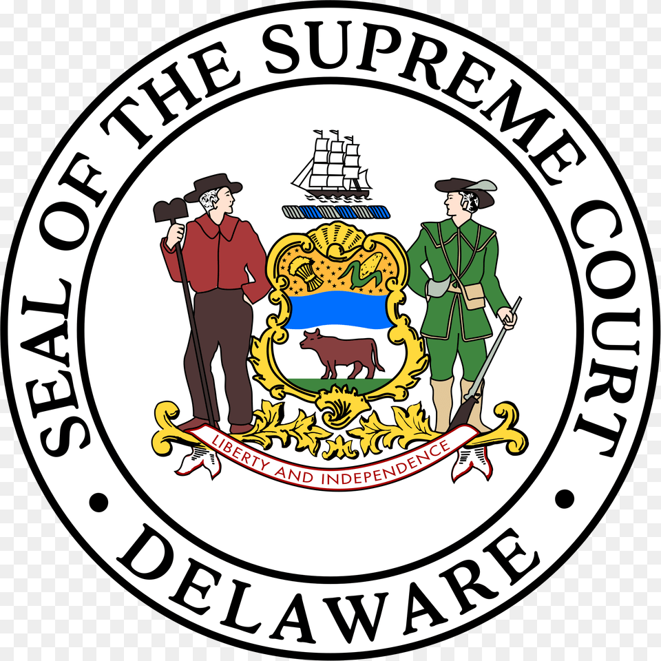 Seal Of The Supreme Court Of Delaware, Logo, Adult, Person, Man Png