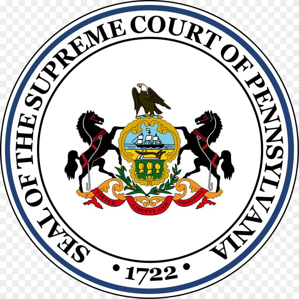 Seal Of The Supreme Court Of Pennsylvania, Symbol, Logo, Emblem, Bird Png Image