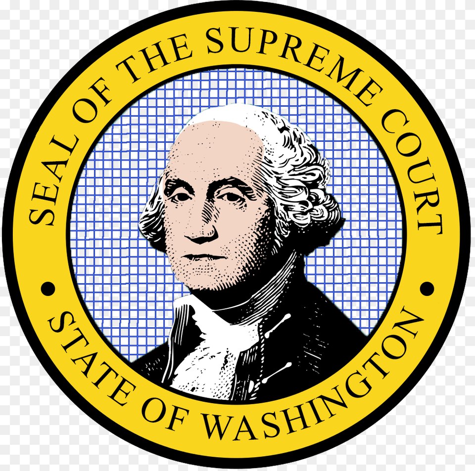 Seal Of The Supreme Court Of Washington, Symbol, Logo, Badge, Male Free Transparent Png