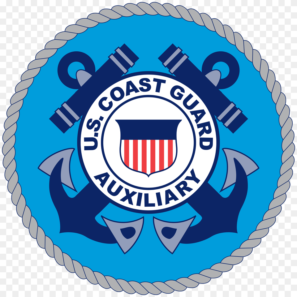 Seal Of The United States Coast Guard Auxiliary, Badge, Emblem, Logo, Symbol Free Transparent Png