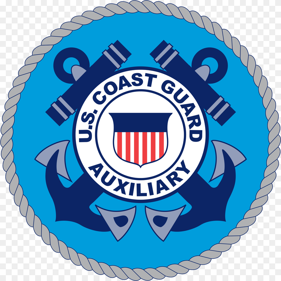 Seal Of The United States Coast Guard Auxiliary United States Coast Guard Auxiliary, Badge, Emblem, Logo, Symbol Png