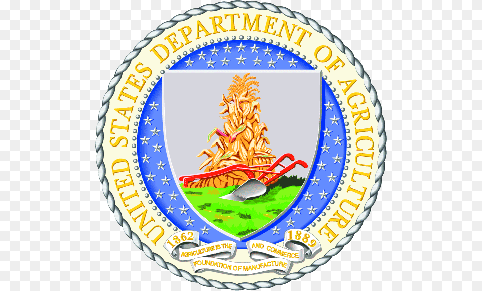 Seal Of The United States Department Of Agriculture, Badge, Logo, Symbol, Emblem Png