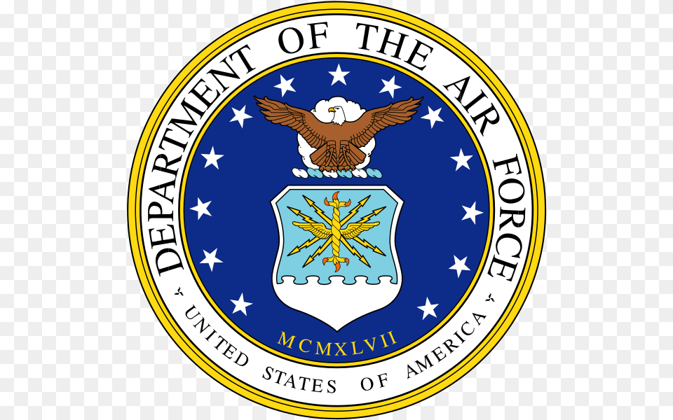 Seal Of The United States Department Of The Air Force, Emblem, Symbol, Badge, Logo Free Png