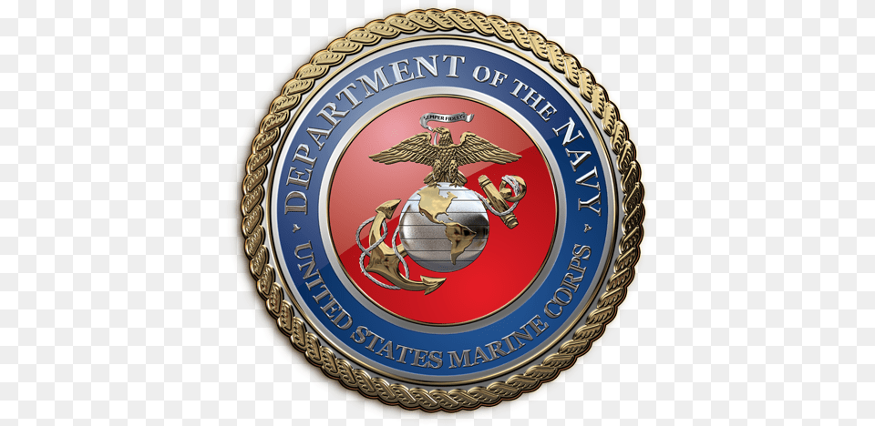 Seal Of The United States Marine Corps Eagle Globe And Anchor Cap, Badge, Logo, Symbol, Emblem Free Png Download