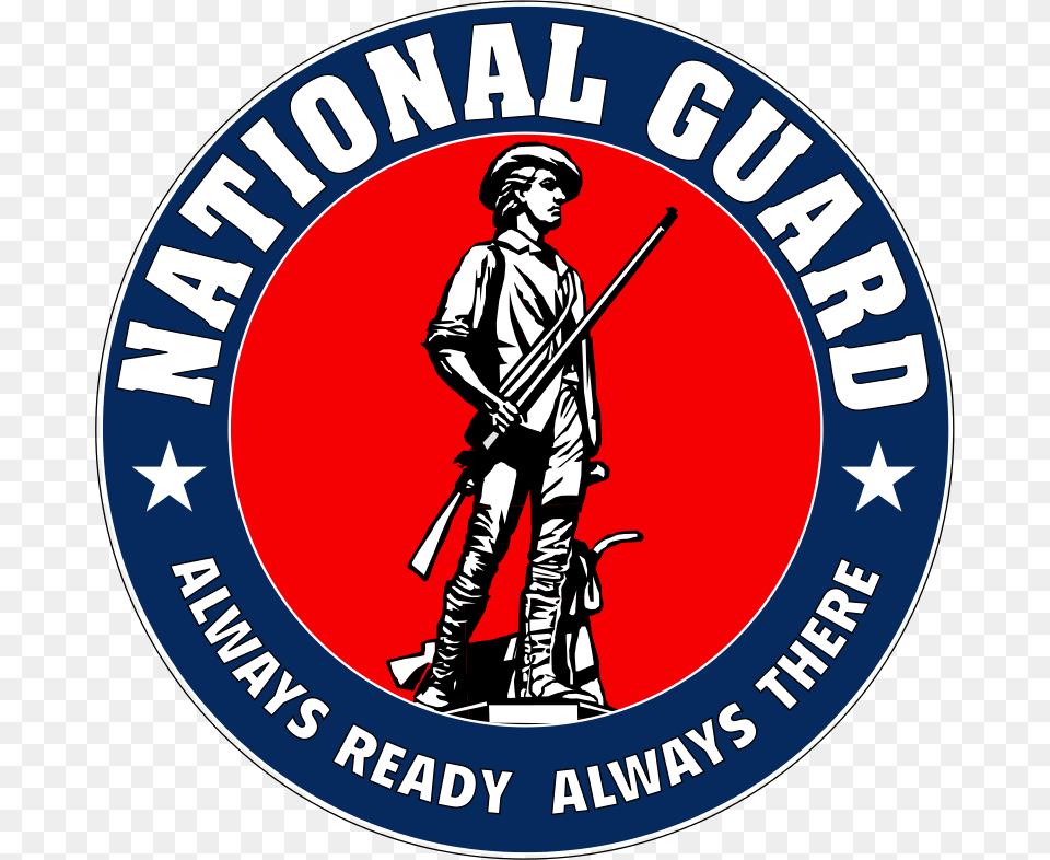 Seal Of The United States National Guard Florida Army, Adult, Rifle, Person, Man Png Image