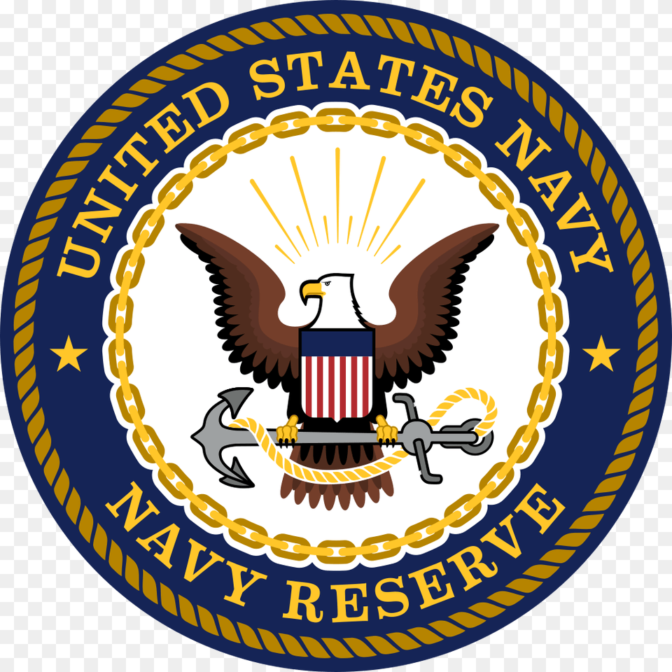 Seal Of The United States Navy Reserve Navy Reserve Logo, Badge, Emblem, Symbol, Animal Png