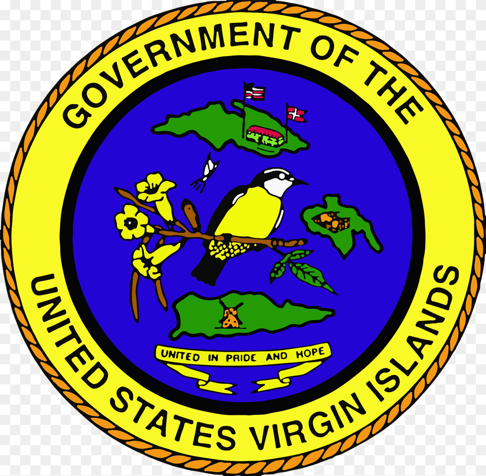 Seal Of The United States Virgin Islands, Logo, Badge, Symbol, Animal Png
