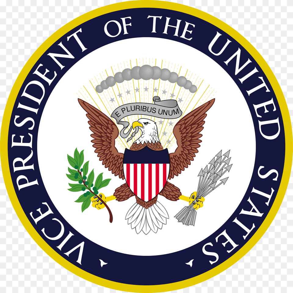 Seal Of The Vice President Of The United States Us Embassy Baghdad Logo, Badge, Symbol, Emblem, Animal Free Png Download