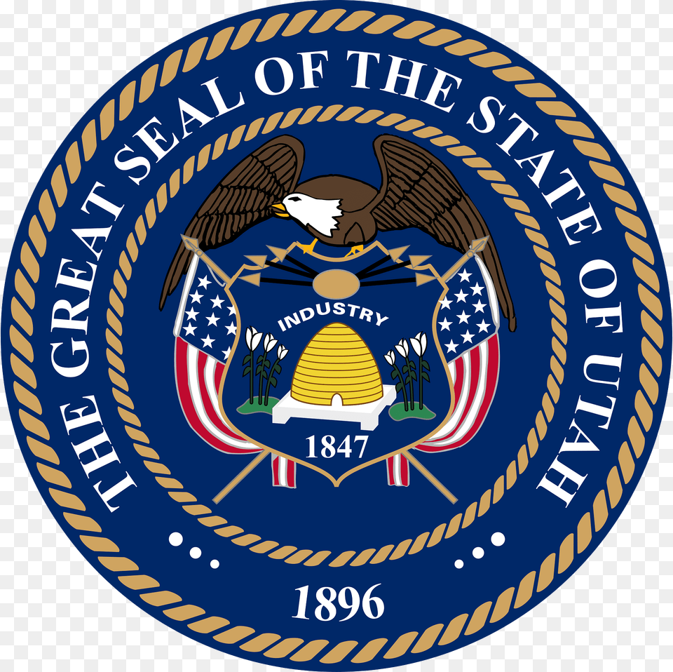 Seal Of Utah Until 2011 Clipart, Symbol, Logo, Emblem, Ball Free Transparent Png