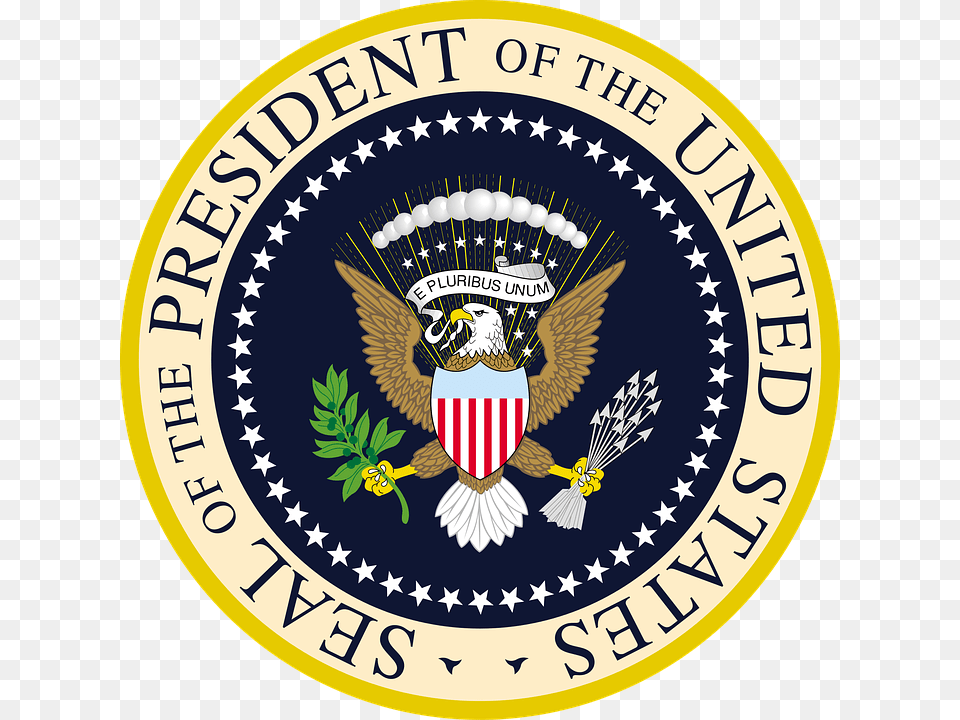 Seal President Of The United States Official Crest, Badge, Emblem, Logo, Symbol Free Transparent Png
