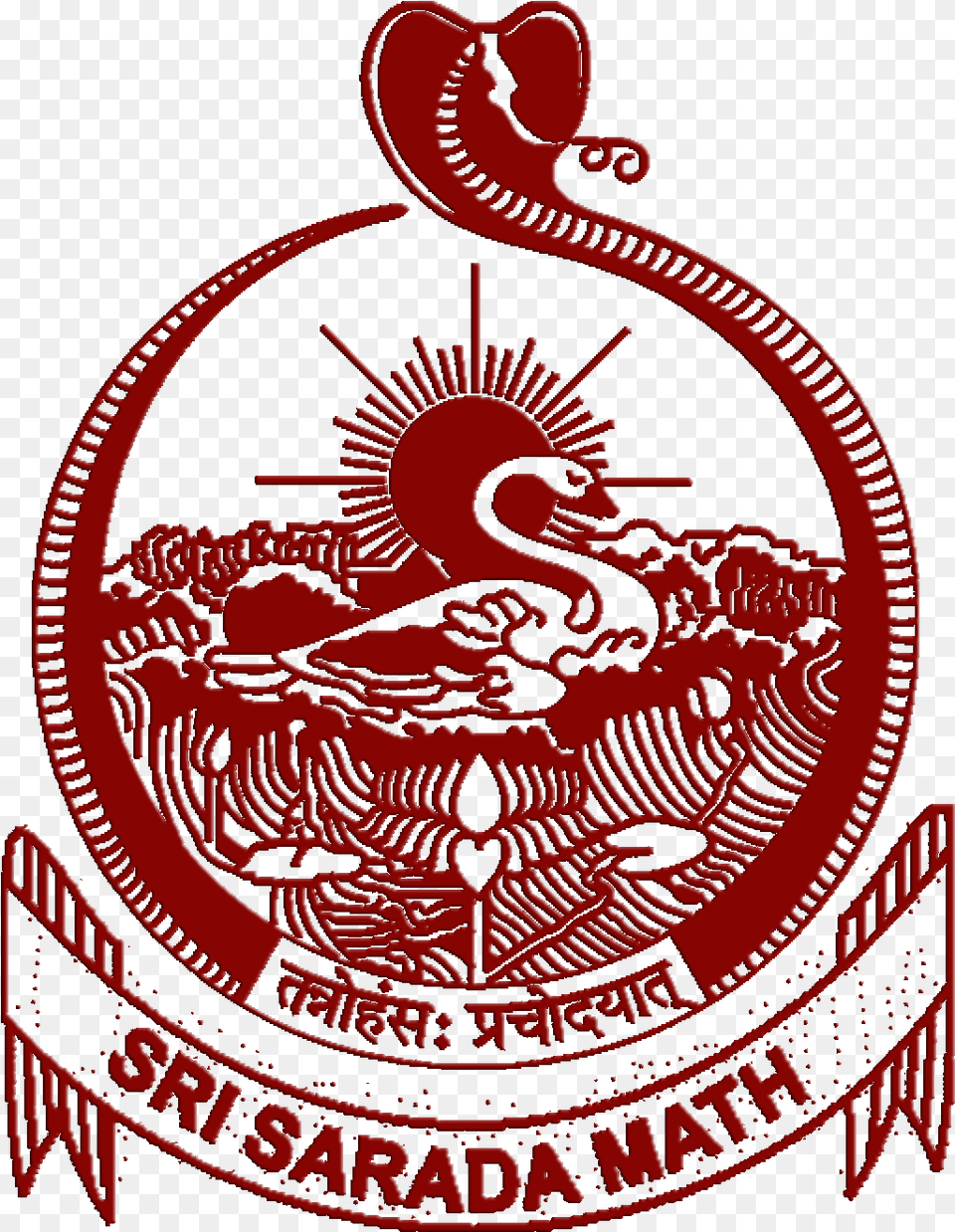 Seal Sri Sarada Math Logo, Emblem, Symbol, Badge Png Image