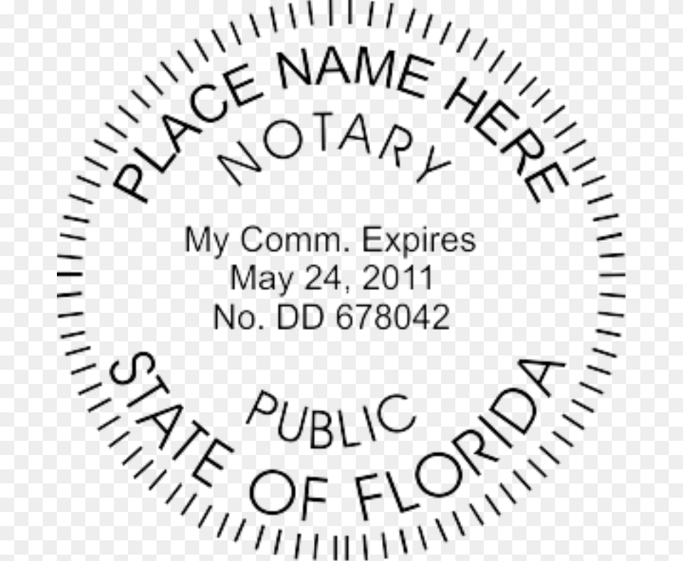 Seal Stamp Notary Public Stamp Florida, Text, Blackboard Free Png Download