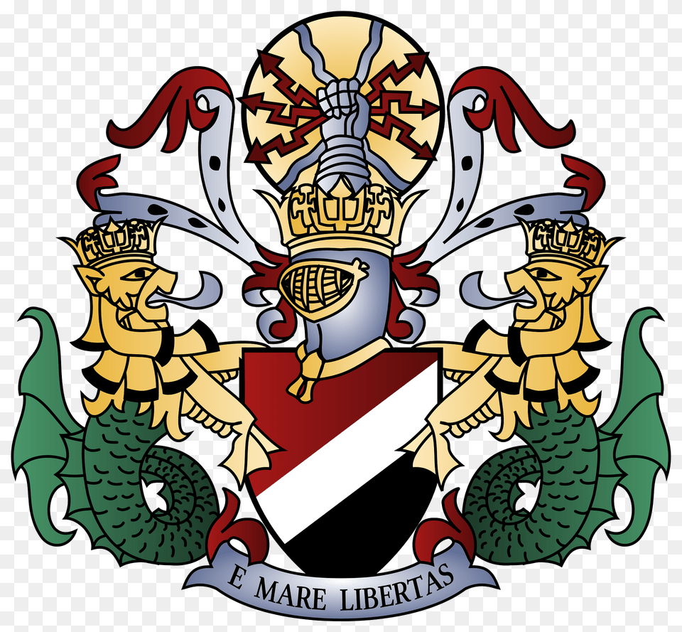 Sealand Coat Of Arms Clipart, Emblem, Symbol, Face, Head Free Transparent Png